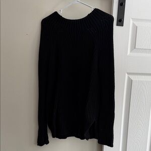 LOFT Black Crew Neck Sweater